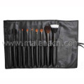 Black 10PCS Cosmetic Makeup Brushes with Pouch